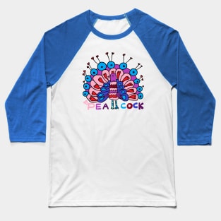 Peacock Bird Baseball T-Shirt